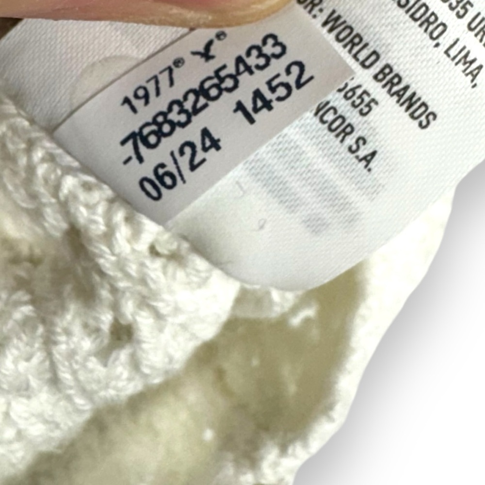 American Eagle Sweetheart Neckline Cinch Front Crochet Tube Top, White, Size XS - Picture 9 of 13